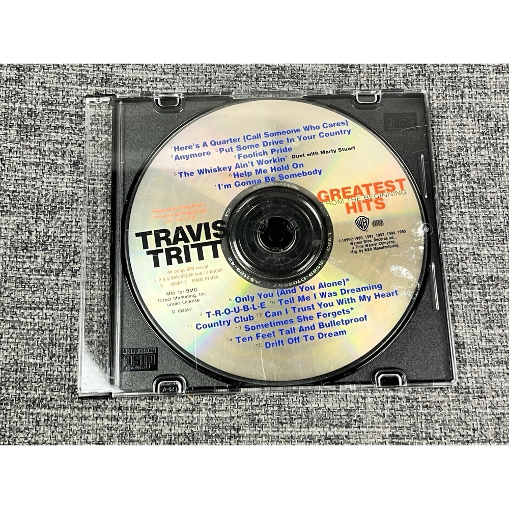 Travis Tritt – Greatest Hits From The Beginning CD DISC ONLY 1995 Warner Bros.